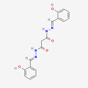 molecular formula C17H16N4O4 B603448 N'~1~,N'~3~-bis[(E)-(2-hydroxyphenyl)methylidene]propanedihydrazide CAS No. 112008-84-1