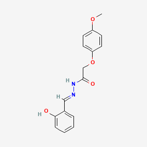 (E)-N'-(2-hydroxybenzylidene)-2-(4-methoxyphenoxy)acetohydrazide