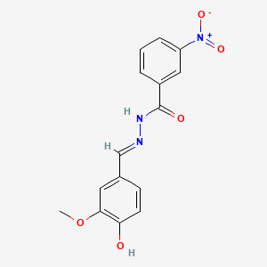 N'-(4-hydroxy-3-methoxybenzylidene)-3-nitrobenzohydrazide