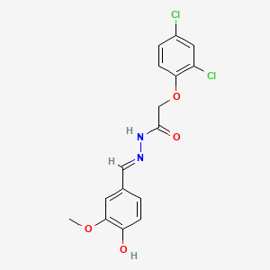 2-(2,4-dichlorophenoxy)-N'-(4-hydroxy-3-methoxybenzylidene)acetohydrazide