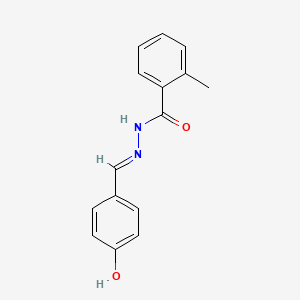 molecular formula C15H14N2O2 B603456 N'-(4-hydroxybenzylidene)-2-methylbenzohydrazide CAS No. 1259434-60-0