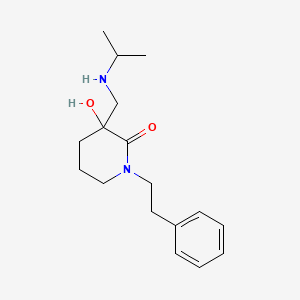 molecular formula C17H26N2O2 B6034603 3-hydroxy-3-[(isopropylamino)methyl]-1-(2-phenylethyl)-2-piperidinone 