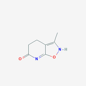 molecular formula C7H8N2O2 B060347 3-methyl-4,5-dihydroisoxazolo[5,4-b]pyridin-6(7H)-one CAS No. 170312-24-0