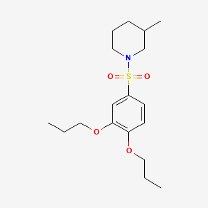 1-(3,4-Dipropoxybenzenesulfonyl)-3-methylpiperidine