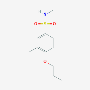 molecular formula C11H17NO3S B603473 Methyl[(3-methyl-4-propoxyphenyl)sulfonyl]amine CAS No. 1206149-81-6