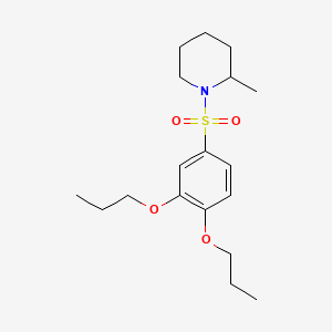 1-(3,4-Dipropoxybenzenesulfonyl)-2-methylpiperidine