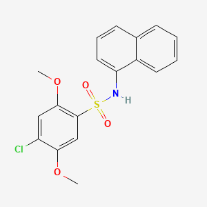 4-chloro-2,5-dimethoxy-N-(1-naphthyl)benzenesulfonamide