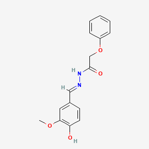 N'-(4-hydroxy-3-methoxybenzylidene)-2-phenoxyacetohydrazide