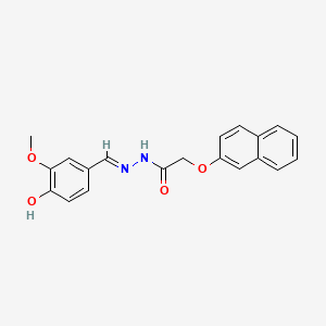 N'-(4-hydroxy-3-methoxybenzylidene)-2-(2-naphthyloxy)acetohydrazide
