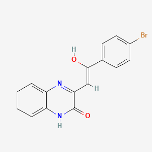 (2E)-1-(4-bromophenyl)-2-(3-hydroxyquinoxalin-2(1H)-ylidene)ethanone