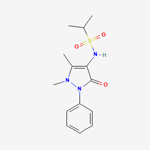N-(1,5-dimethyl-3-oxo-2-phenyl-2,3-dihydro-1H-pyrazol-4-yl)-2-propanesulfonamide