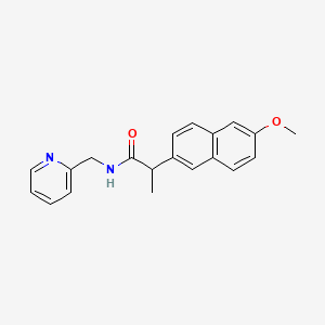 2-(6-methoxy-2-naphthyl)-N-(2-pyridinylmethyl)propanamide