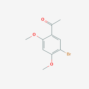 molecular formula C10H11BrO3 B060354 1-(5-Bromo-2,4-dimethoxyphenyl)ethan-1-one CAS No. 182056-48-0