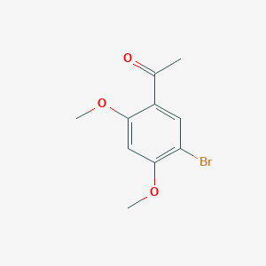 molecular formula C10H11BrO3 B060354 1-(5-Bromo-2,4-dimethoxyphenyl)-ethanone CAS No. 182056-48-0