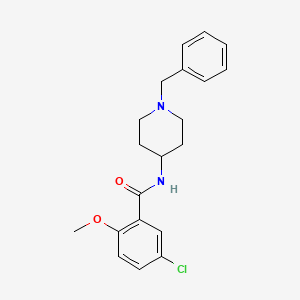 molecular formula C20H23ClN2O2 B6035464 N-(1-benzylpiperidin-4-yl)-5-chloro-2-methoxybenzamide 
