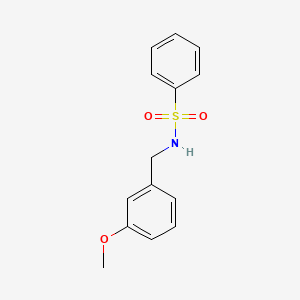 molecular formula C14H15NO3S B6035536 N-(3-methoxybenzyl)benzenesulfonamide 