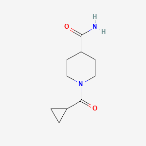 molecular formula C10H16N2O2 B603566 1-(cyclopropanecarbonyl)piperidine-4-carboxamide CAS No. 1092023-78-3