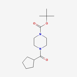molecular formula C15H26N2O3 B603567 Tert-butyl 4-(cyclopentylcarbonyl)piperazine-1-carboxylate CAS No. 1029361-65-6