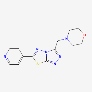 3-(4-Morpholinylmethyl)-6-(4-pyridinyl)[1,2,4]triazolo[3,4-b][1,3,4]thiadiazole