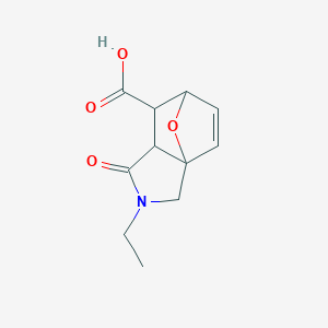 3-ETHYL-4-OXO-10-OXA-3-AZA-TRICYCLO[5.2.1.0(1,5)]DEC-8-ENE-6-CARBOXYLIC ACID