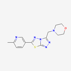 6-(6-Methyl-3-pyridinyl)-3-(4-morpholinylmethyl)[1,2,4]triazolo[3,4-b][1,3,4]thiadiazole