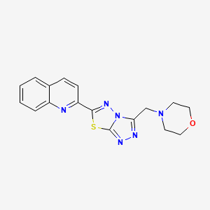 2-[3-(4-Morpholinylmethyl)[1,2,4]triazolo[3,4-b][1,3,4]thiadiazol-6-yl]quinoline