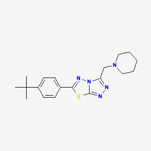 6-(4-Tert-butylphenyl)-3-(1-piperidinylmethyl)[1,2,4]triazolo[3,4-b][1,3,4]thiadiazole