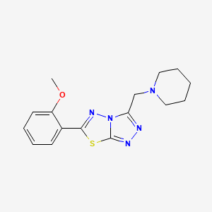 6-(2-Methoxyphenyl)-3-(piperidin-1-ylmethyl)[1,2,4]triazolo[3,4-b][1,3,4]thiadiazole