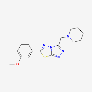 6-(3-Methoxyphenyl)-3-(piperidin-1-ylmethyl)[1,2,4]triazolo[3,4-b][1,3,4]thiadiazole
