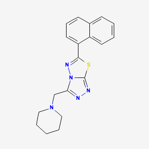 6-(1-Naphthyl)-3-(1-piperidinylmethyl)[1,2,4]triazolo[3,4-b][1,3,4]thiadiazole