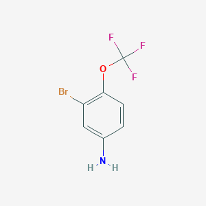 molecular formula C7H5BrF3NO B060362 3-Bromo-4-(trifluoromethoxy)aniline CAS No. 191602-54-7
