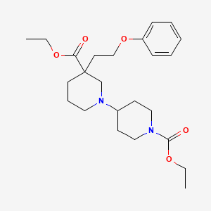 molecular formula C24H36N2O5 B6036609 diethyl 3-(2-phenoxyethyl)-1,4'-bipiperidine-1',3-dicarboxylate 