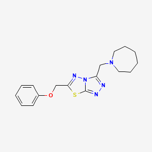 3-(Azepan-1-ylmethyl)-6-(phenoxymethyl)[1,2,4]triazolo[3,4-b][1,3,4]thiadiazole