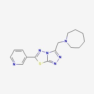 3-(1-Azepanylmethyl)-6-(3-pyridinyl)[1,2,4]triazolo[3,4-b][1,3,4]thiadiazole