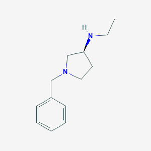 molecular formula C13H20N2 B060367 (3S)-(+)-1-Benzyl-3-(ethylamino)pyrrolidine CAS No. 169750-99-6