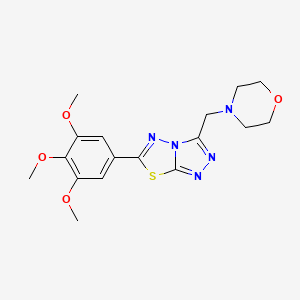 3-(4-Morpholinylmethyl)-6-(3,4,5-trimethoxyphenyl)[1,2,4]triazolo[3,4-b][1,3,4]thiadiazole