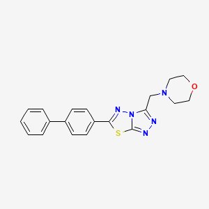6-[1,1'-Biphenyl]-4-yl-3-(4-morpholinylmethyl)[1,2,4]triazolo[3,4-b][1,3,4]thiadiazole