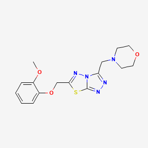 6-[(2-Methoxyphenoxy)methyl]-3-(4-morpholinylmethyl)[1,2,4]triazolo[3,4-b][1,3,4]thiadiazole