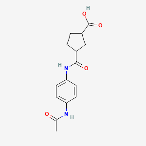 3-((4-Acetamidophenyl)carbamoyl)cyclopentanecarboxylic acid