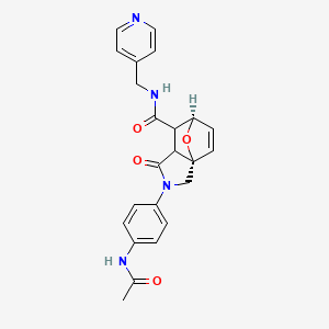 2-[4-(acetylamino)phenyl]-3-oxo-N-(4-pyridinylmethyl)-1,2,4,5-tetrahydro-5,7a-epoxyisoindole-4-carboxamide