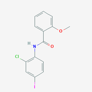 molecular formula C14H11ClINO2 B6037008 N-(2-chloro-4-iodophenyl)-2-methoxybenzamide 