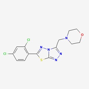B603745 6-(2,4-Dichlorophenyl)-3-(4-morpholinylmethyl)[1,2,4]triazolo[3,4-b][1,3,4]thiadiazole CAS No. 1190288-97-1