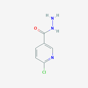 molecular formula C6H6ClN3O B060376 6-Chloropyridine-3-carbohydrazide CAS No. 168893-66-1