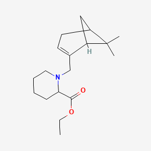 molecular formula C18H29NO2 B6037741 Ethyl 1-[(6,6-dimethyl-2-bicyclo[3.1.1]hept-2-enyl)methyl]piperidine-2-carboxylate 