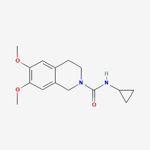 molecular formula C15H20N2O3 B603822 N-cyclopropyl-6,7-dimethoxy-3,4-dihydro-1H-isoquinoline-2-carboxamide CAS No. 1225327-95-6