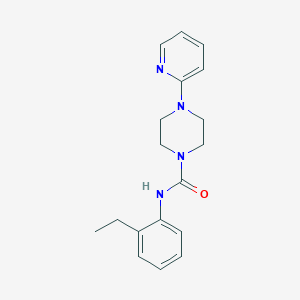 molecular formula C18H22N4O B6038262 N-(2-ethylphenyl)-4-(pyridin-2-yl)piperazine-1-carboxamide 