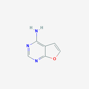 molecular formula C6H5N3O B060386 Furo[2,3-d]pyrimidin-4-amine CAS No. 186454-70-6