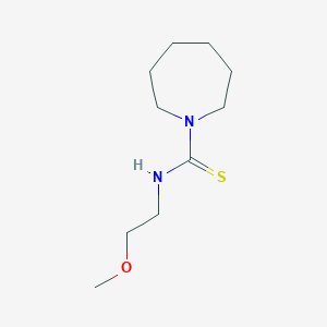 molecular formula C10H20N2OS B6038678 N-(2-methoxyethyl)azepane-1-carbothioamide 