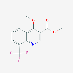 molecular formula C13H10F3NO3 B6038969 Methyl 4-methoxy-8-(trifluoromethyl)quinoline-3-carboxylate 