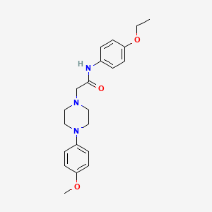molecular formula C21H27N3O3 B6039141 N-(4-ethoxyphenyl)-2-[4-(4-methoxyphenyl)piperazin-1-yl]acetamide 